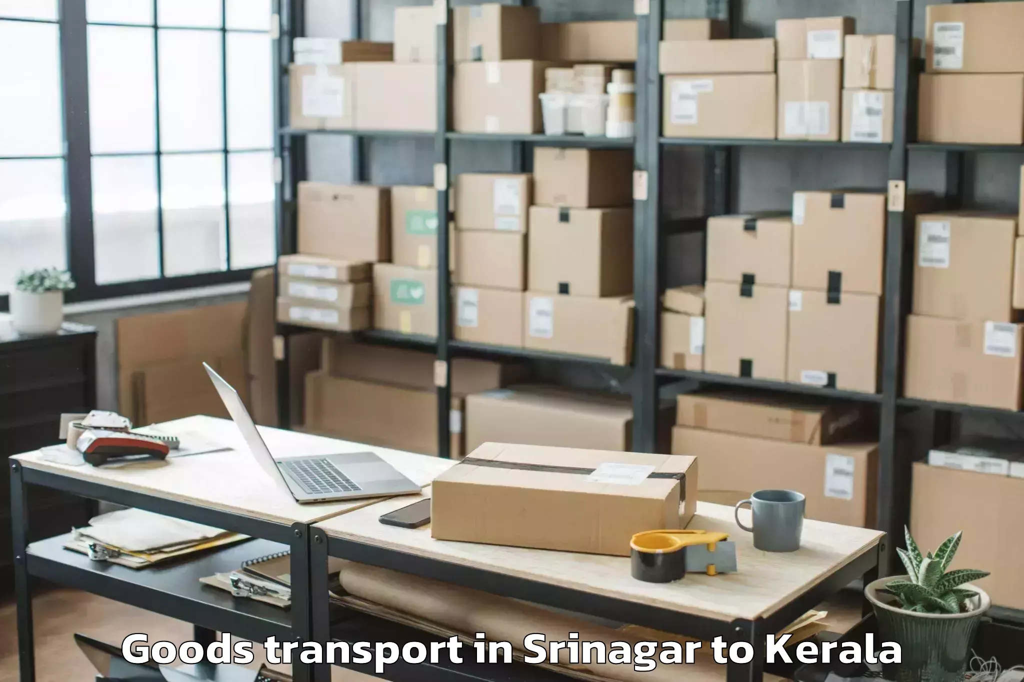 Book Your Srinagar to Chittur Thathamangalam Goods Transport Today